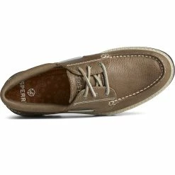 Sperry Top-Sider Men's Authentic Original™ Lug 3-Eye Boat Shoe Taupe -Sperry Top-Sider STS25452 TOP
