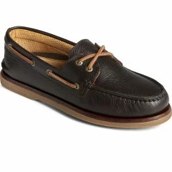 Sperry Top-Sider Men's Gold Cup™ Authentic Original™ Tumbled Boat Shoe Brown -Sperry Top-Sider STS25502