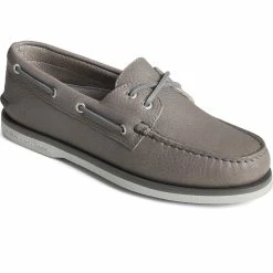 Sperry Top-Sider Men's Gold Cup™ Authentic Original™ Tumbled Boat Shoe Grey -Sperry Top-Sider STS25503