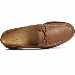 Sperry Top-Sider Men's Gold Cup™ Authentic Original™ Tumbled Boat Shoe Tan -Sperry Top-Sider STS25504 TOP