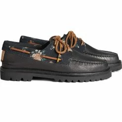 Sperry Top-Sider Men's Authentic Original™ 3-Eye Vibram Lug Corduroy Boat Shoe Black
